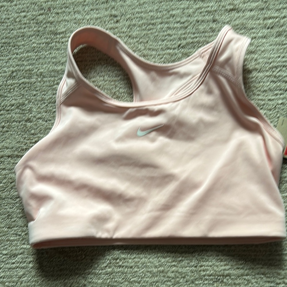 Nike Pink Seamless Racerback Sports Bra